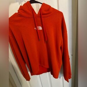 North face cropped hoodie